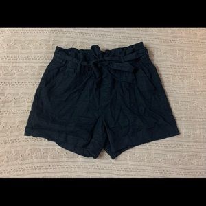 Old Navy Black Linen Shorts